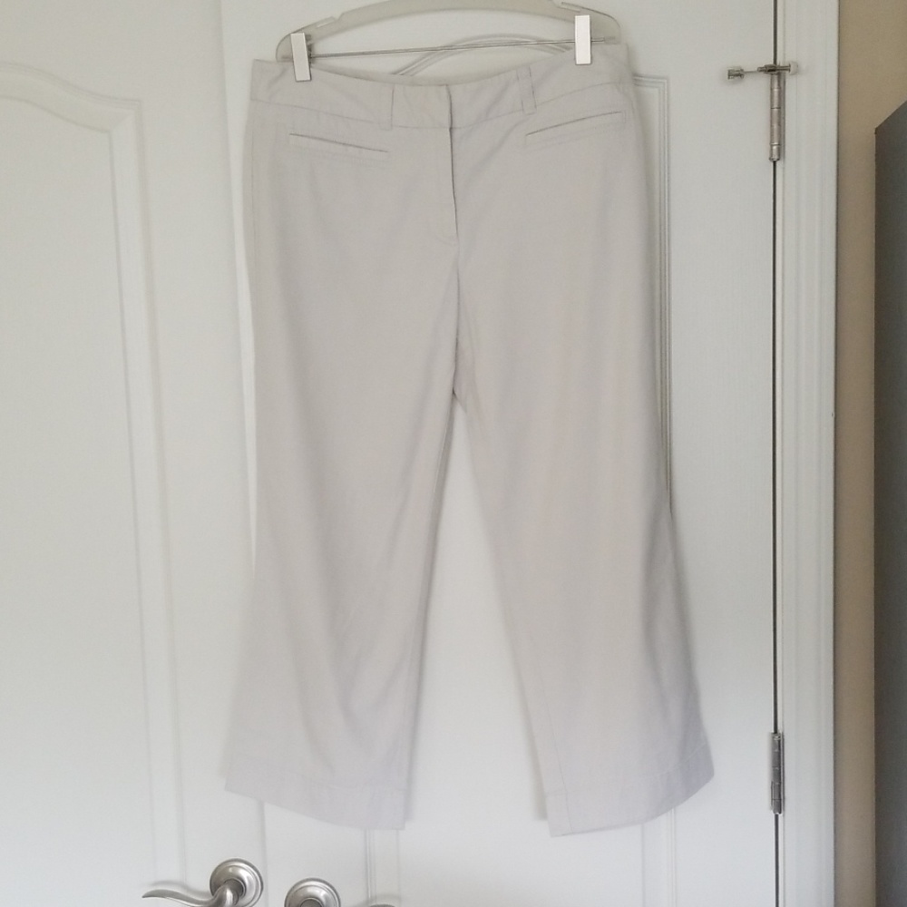 Ann Taylor khaki crops